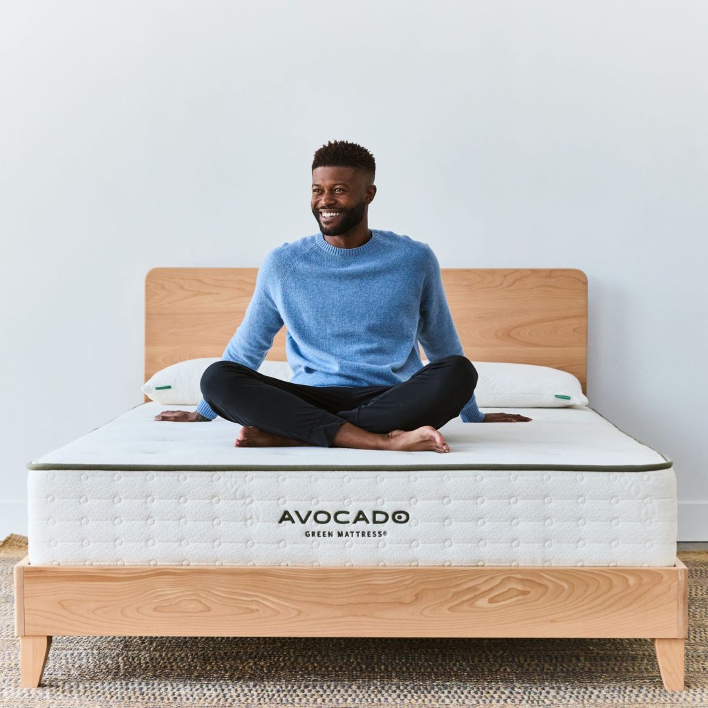 Perfect bed frame with headboard and mattress